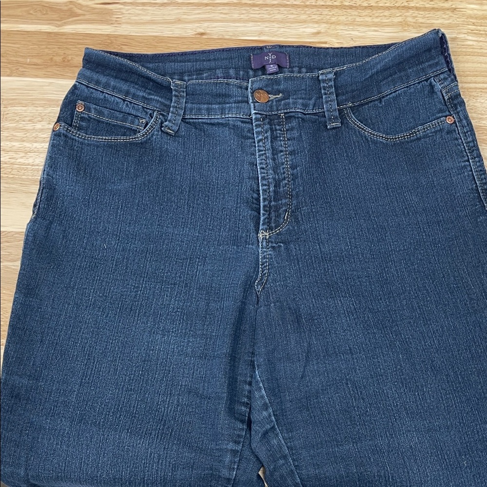 NYDJ Women's Dark Blue Cropped Capri Jeans